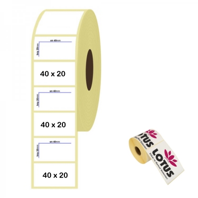 40mm x 20mm Termal Etiket